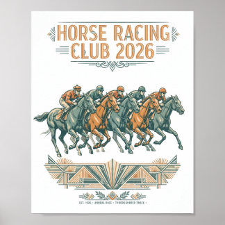 ヴィンテージ競馬クラブ2026ポスター ポスター