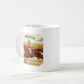 ヴィンテージ競馬スリル コーヒーマグカップ (正面左)