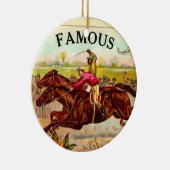 ヴィンテージ競馬スリル セラミックオーナメント (右)