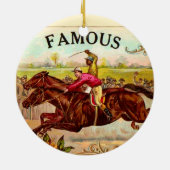 ヴィンテージ競馬スリル セラミックオーナメント (裏面)