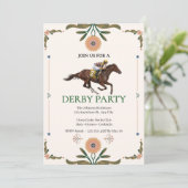 ヴィンテージ競馬ダービーパーティー招待状 2026 シーズンカード (スタンド正面)