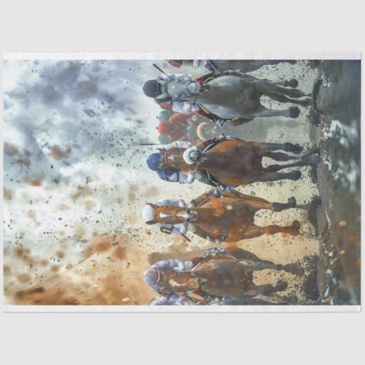 ヴィンテージ競馬デクページ 薄葉紙 (正面)