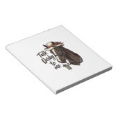ヴィンテージ競馬Tシャツデザイン「Talk Derby To Me」 ノートパッド (アングル)