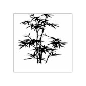 ヴィンテージ竹林イラストレーション ラバースタンプ (インプリント)