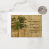 ヴィンテージ竹離れのサンキューカード ノートカード (正面/裏面インサイチュ)