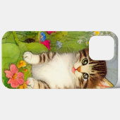 ヴィンテージ笑顔の猫イラストレーション Case-Mate iPhoneケース (裏面 (横))