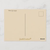 ヴィンテージ符号言語アルファベットの手のジェスチャー ポストカード (裏面)