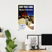 ヴィンテージ第一次世界大戦救の弾薬 ポスター (ホームオフィス)