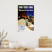 ヴィンテージ第一次世界大戦救の弾薬 ポスター (キッチン)