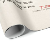 ヴィンテージ第二次世界大戦の地図 ラッピングペーパー (ロールコーナー)