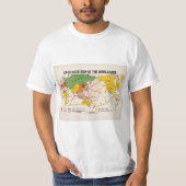 ヴィンテージ第二次世界大戦の地図 Tシャツ (正面)