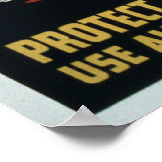 ヴィンテージ第二次世界大戦の安全装置 ポスター (角)