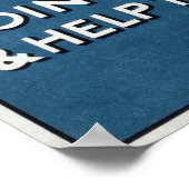 ヴィンテージ第二次世界大戦の陸軍の採用 ポスター (角)