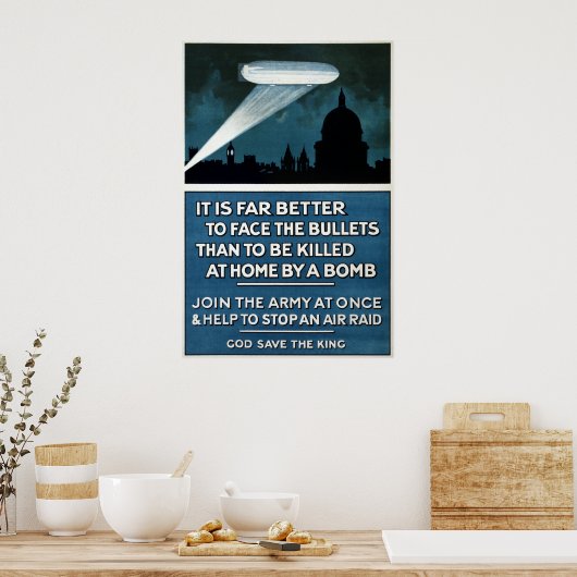 ヴィンテージ第二次世界大戦の陸軍の採用 ポスター (キッチン)