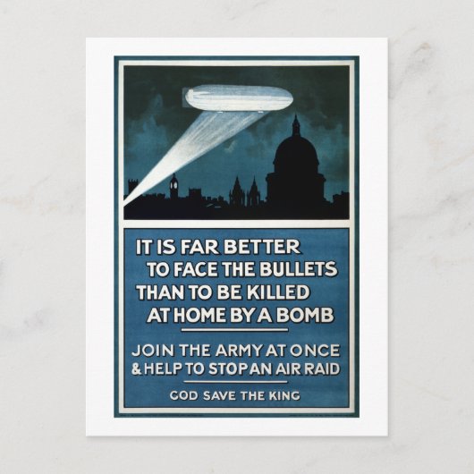 ヴィンテージ第二次世界大戦の陸軍の採用 ポストカード (正面)