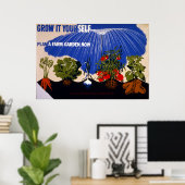 ヴィンテージ第二次世界大戦ビクトリーガーデン ポスター (ホームオフィス)