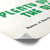 ヴィンテージ第二次世界大戦ペルクンパート市松模様にスリープ状態 ポスター (角)