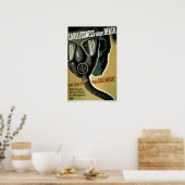 ヴィンテージ第2次世界大戦ガスマスクの安全性 ポスター (キッチン)