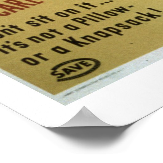 ヴィンテージ第2次世界大戦ガスマスク安全ポスター ポスター (角)