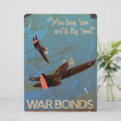 ヴィンテージ第2次世界大戦クラシック旅行ポスター 招待状 (スタンド正面)