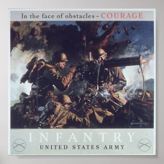 ヴィンテージ第2次世界大戦プロパガンダ ポスター (正面)