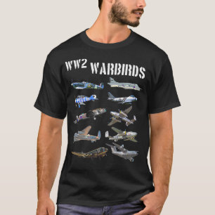 ヴィンテージ第2次世界大戦戦争飛行機 Tシャツ