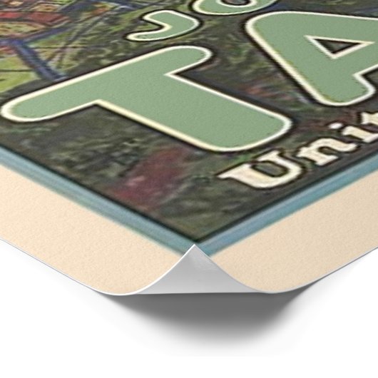 ヴィンテージ第2次世界大戦米国戦車隊軍隊募集 ポスター (角)