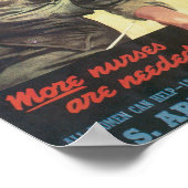 ヴィンテージ第2次世界大戦米軍ナース社 ポスター (角)