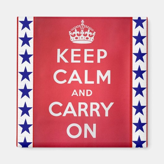 ヴィンテージ第2次世界大戦Keep Calm and Carry On マグネット (正面)