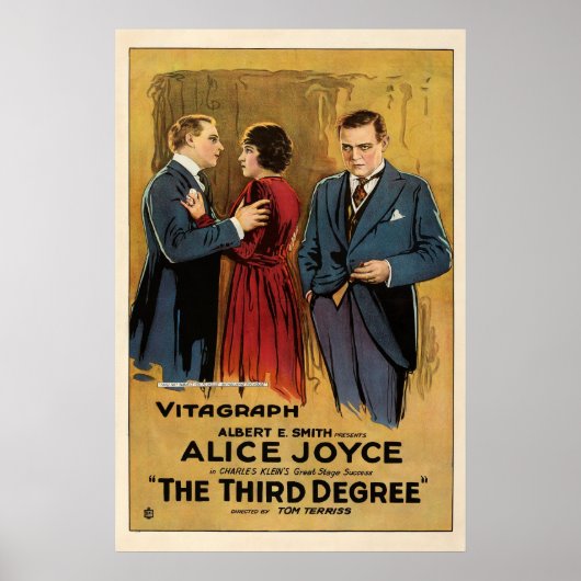 ヴィンテージ第3次犯罪静か映画 ポスター (正面)