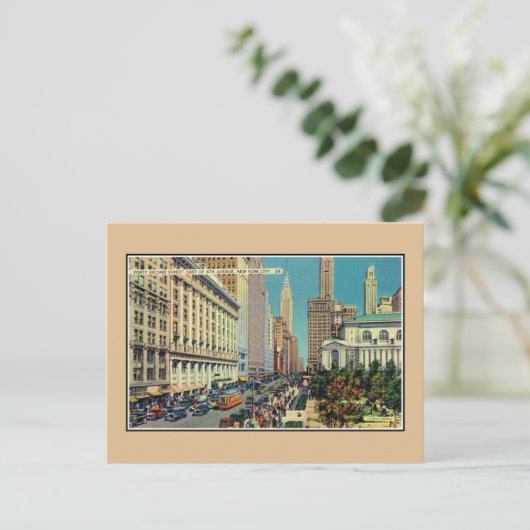 ヴィンテージ第42通りニューヨークシティ ポストカード (スタンド正面)