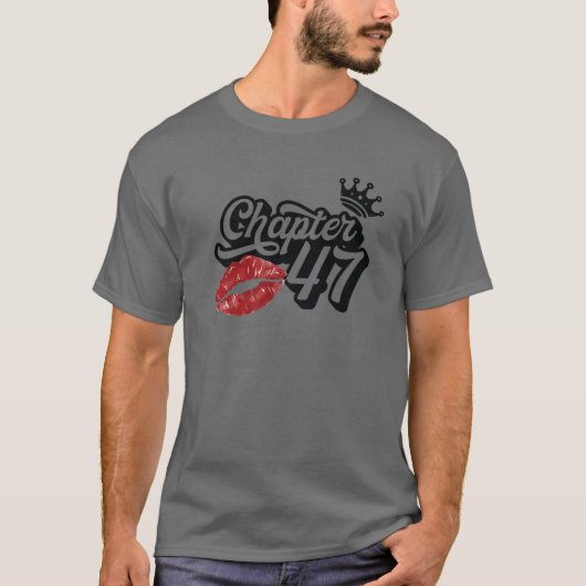 ヴィンテージ第47章上品な唇ハッピーバースデー47 Y Tシャツ (正面)