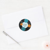 ヴィンテージ第50回の誕生日パーティーを記録 ラウンドシール (封筒)