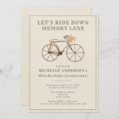 ヴィンテージ第50回バースデーパーティー 招待状 (正面/裏面)