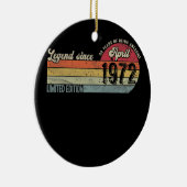 ヴィンテージ第50回誕生日伝説1972年4月50日 セラミックオーナメント (右)