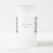 ヴィンテージ第70誕生日女性男性へ贈レトロ フロストグラスビールジョッキ (中央)