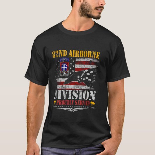 ヴィンテージ第82空挺型退役軍人パラトパー Tシャツ (正面)