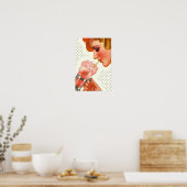 ヴィンテージ等カバー炭酸泉ストロベリーポスター ポスター (キッチン)