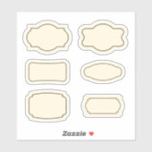 ヴィンテージ等高線のラベル シール (シート)