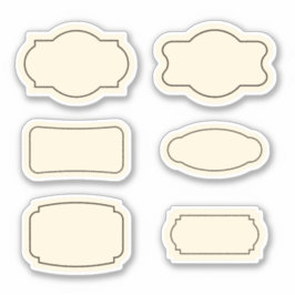 ヴィンテージ等高線のラベル シール