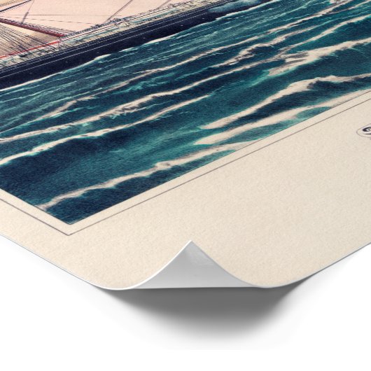 ヴィンテージ管理イラストレーション ポスター (角)