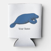 ヴィンテージ管理スケッチブルー 缶クーラー (正面)