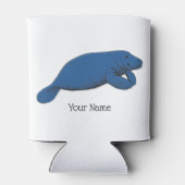 ヴィンテージ管理スケッチブルー 缶クーラー (裏面)