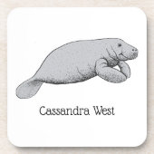 ヴィンテージ管理スケッチ コースター (正面)