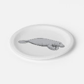 ヴィンテージ管理スケッチ ペーパープレート (アングル)