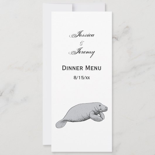 ヴィンテージ管理スケッチ 招待状 (正面)