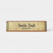 ヴィンテージ管理者 デスクネームプレート (正面)