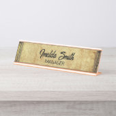 ヴィンテージ管理者 デスクネームプレート (正面)