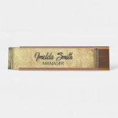 ヴィンテージ管理者 デスクネームプレート (正面)