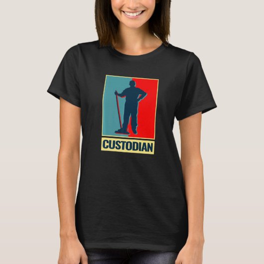 ヴィンテージ管理責任者の守衛清掃員 Tシャツ (正面)